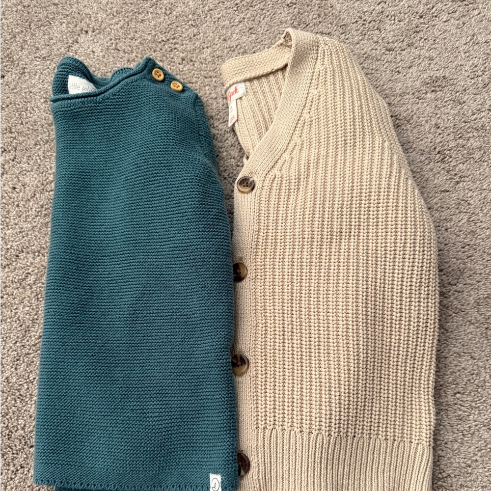 Cat& Jack button down & 2 sweaters